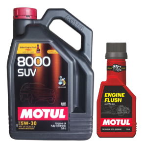 Motul 8000 SUV 5W30 3.5L + 250ml Engine Flush Combo Free