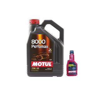 Motul 8000 PERFOMAX 5W-30 Oil 3L & DIESEL System Cleaner (200ml)