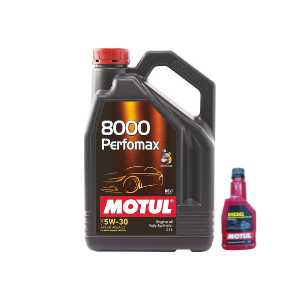 Motul 8000 PERFOMAX 5W-30 Oil 3.5L & DIESEL System Cleaner (200ml)