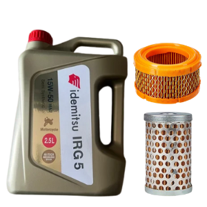 IRG5 15W-50 MA2  Engine Oil For Bullet 2.5L With 500cc Air Filter & Oil Filter Combo