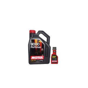 Motul 8000 Performax 5W40 4L + 250ml Engine Flush Combo
