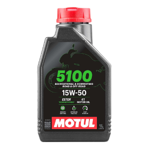 MOTUL 5100 15W50 SYNTHETIC BLEND ENGINE OIL 1L