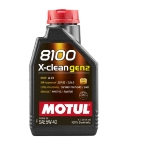 MOTUL 8100 X-clean Gen2 5W40 Low SAPS Full Synthetic Engine Oil 1L