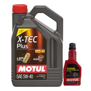 Motul XTec Plus 5W40 3500ml System Clean Combo