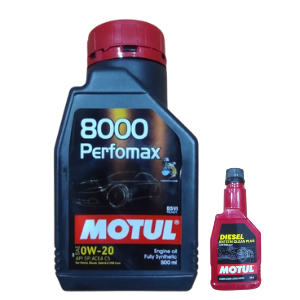 Motul 8000 PERFOMAX 0W-20 500ML& Diesel System Cleaner 200ml
