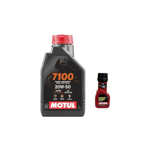Motul 7100 4T 20W-50 1.25L Engine Oil with Engine Flush (50ml)